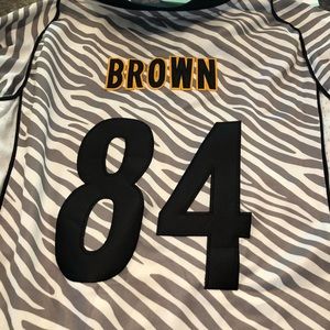 NWT Pittsburgh Steelers Brown Jersey L